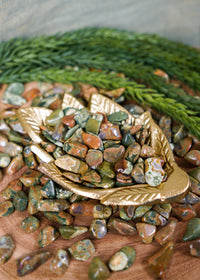 Tumbled Rainforest Jasper for Love & Earth Connection
