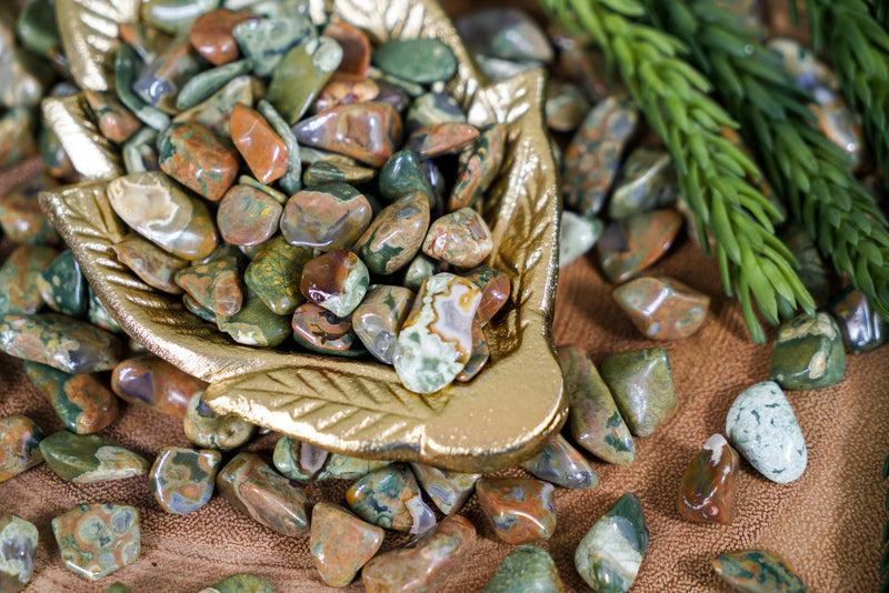 Tumbled Rainforest Jasper for Love & Earth Connection