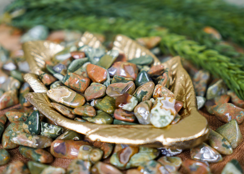 Tumbled Rainforest Jasper for Love & Earth Connection