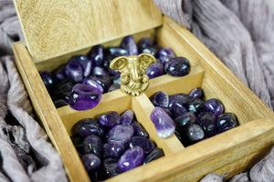 Tumbled Dark Amethyst for Spirituality & Dreams