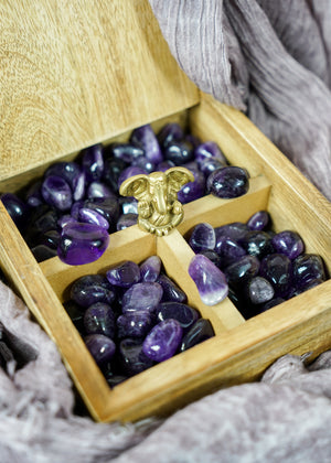 Tumbled Dark Amethyst for Spirituality & Dreams