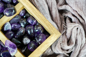 Tumbled Dark Amethyst for Spirituality & Dreams