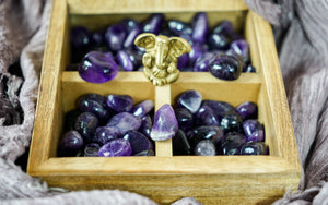 Tumbled Dark Amethyst for Spirituality & Dreams