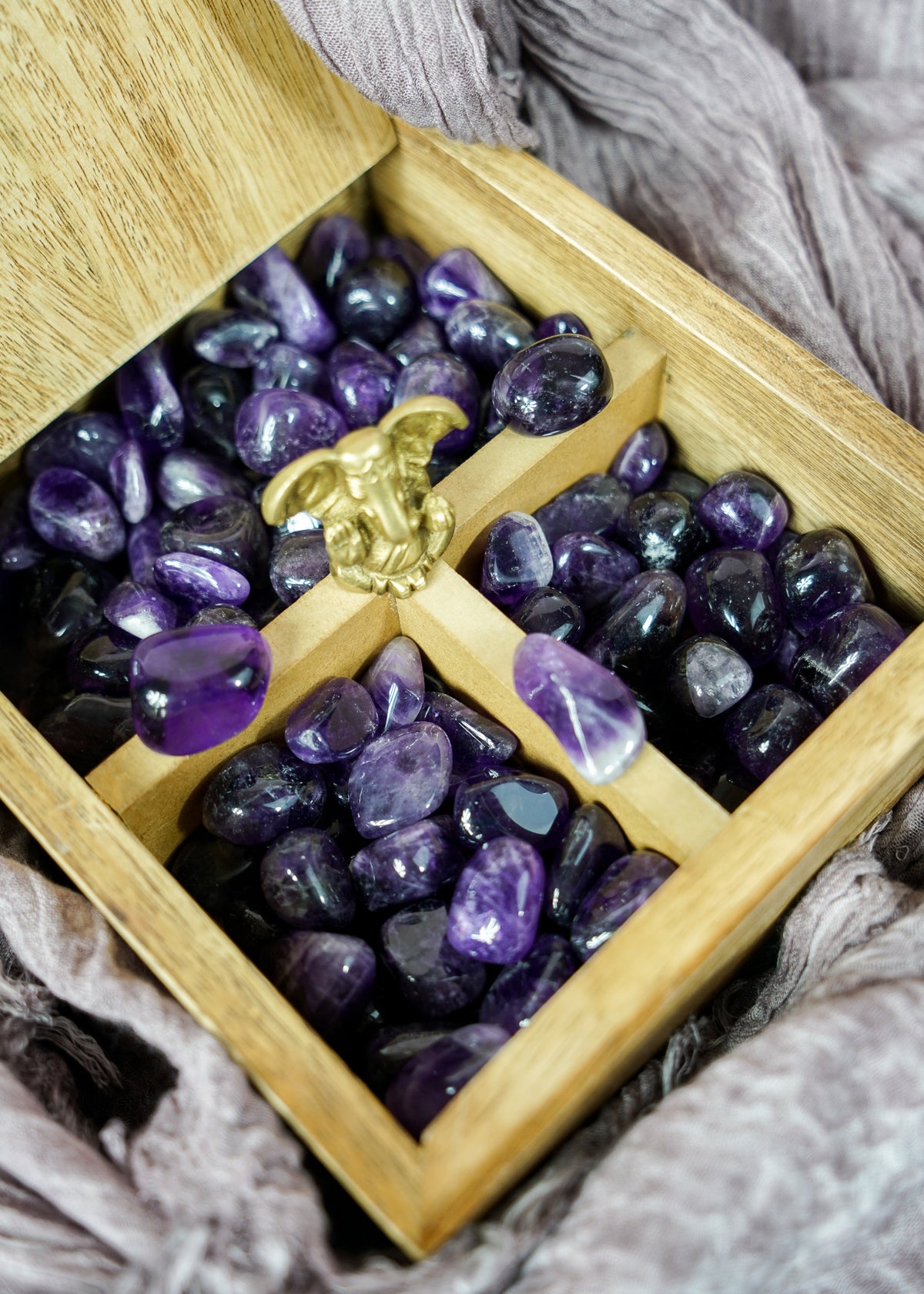 Tumbled Dark Amethyst for Spirituality & Dreams