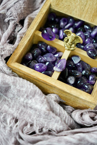 Tumbled Dark Amethyst for Spirituality & Dreams
