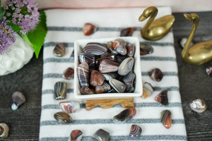 Tumbled Brown Botswana Agate for Healthy Body Image