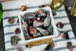 Tumbled Brown Botswana Agate for Healthy Body Image