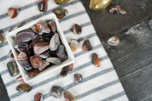 Tumbled Brown Botswana Agate for Healthy Body Image