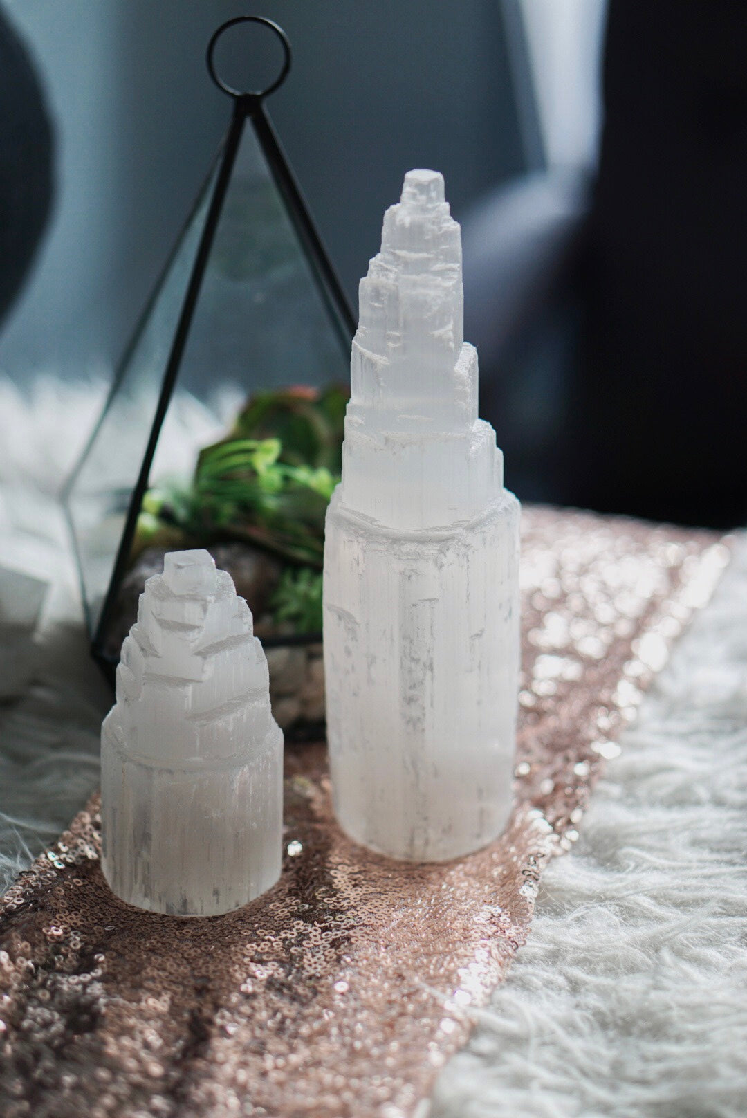 Selenite Towers for Cleansing & Purification