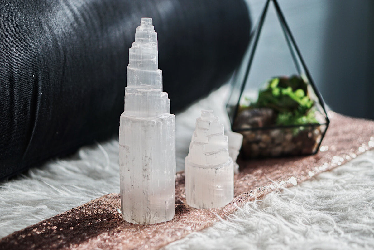 Selenite Towers for Cleansing & Purification