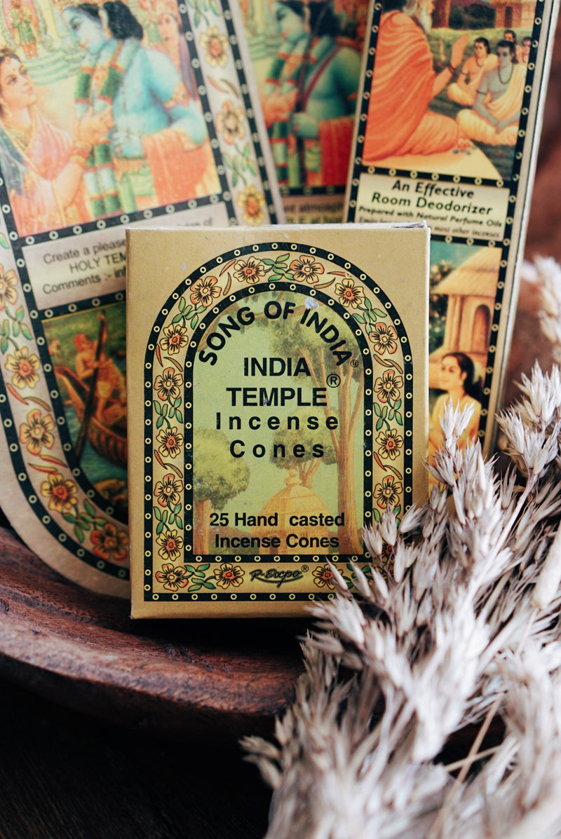 India Temple Incense - Various Sizes (Sticks & Cones)