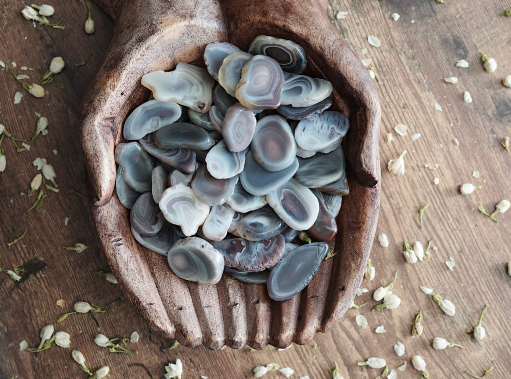 Brown Botswana Agate Slices for Healthy Body Image