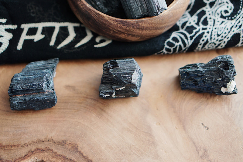 Rough Black Tourmaline for Knowledge & Connection