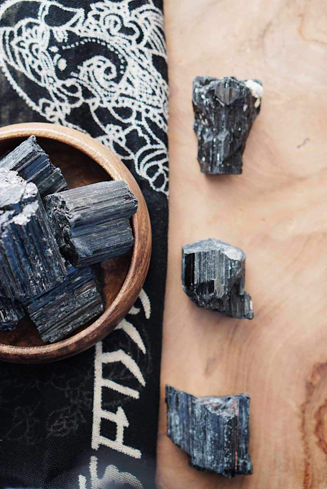 Rough Black Tourmaline for Knowledge & Connection