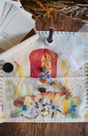 Ostara Altar Cloth and Crystal Set