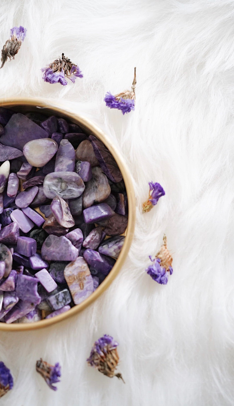 Tumbled Charoite for Working with the Past