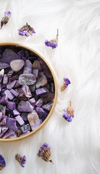 Tumbled Charoite for Working with the Past