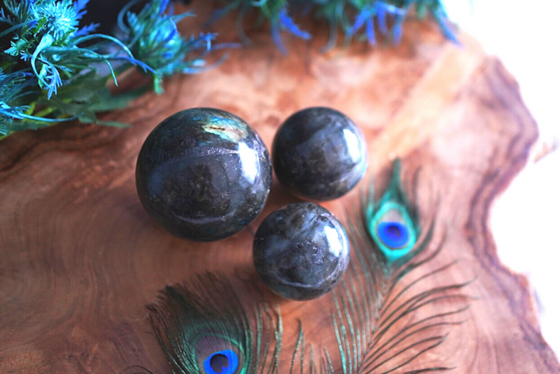 Labradorite Spheres for Spiritual Beauty