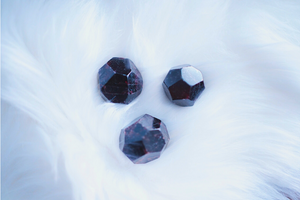 Faceted Red Pyrope Garnet for Vitality