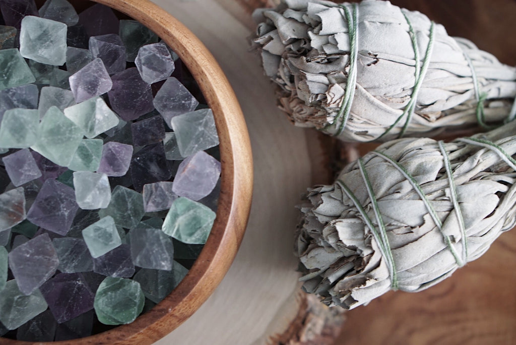 Fluorite Octahedrons for Balance & Stress Reduction (Set of Six)