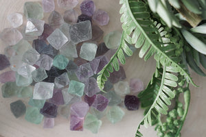 Fluorite Octahedrons for Balance & Stress Reduction (Set of Six)