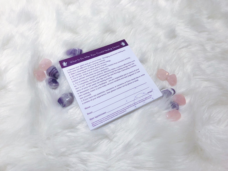 [CRYSTAL HEALER TOOLS] After Session Handout Notepads