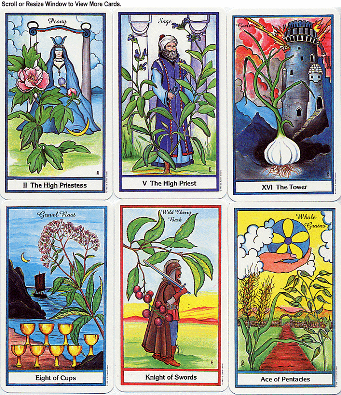 Herbal Tarot by Michael Tierra & Candis Cantin