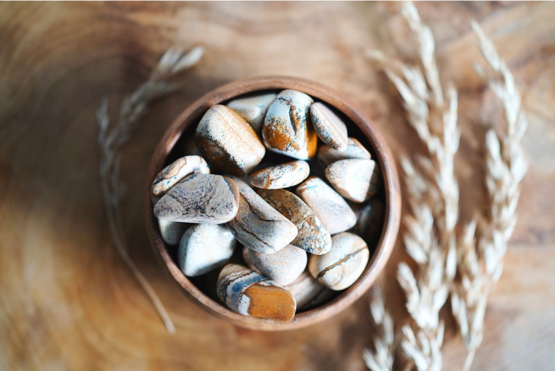 Tumbled Picture Jasper for Inspiration & Creativity