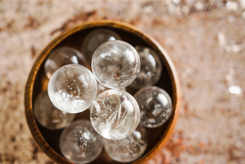 Clear Quartz Mini Spheres for Amplifying Energy & Intention