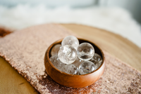Clear Quartz Mini Spheres for Amplifying Energy & Intention