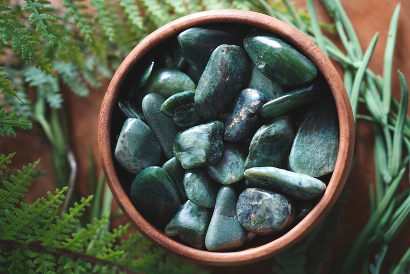 Tumbled Green Nephrite Jade for Luck & Prosperity