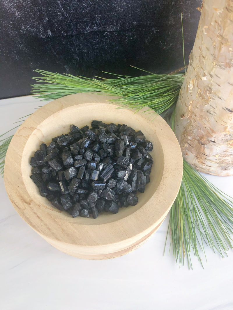 Mini Black Tourmaline Crystals for Knowledge & Connection