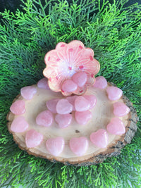 Rose Quartz Heart Carvings for Love & Relationships