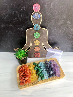 Tumbled Chakra Stones Crystal Kit with Pouch