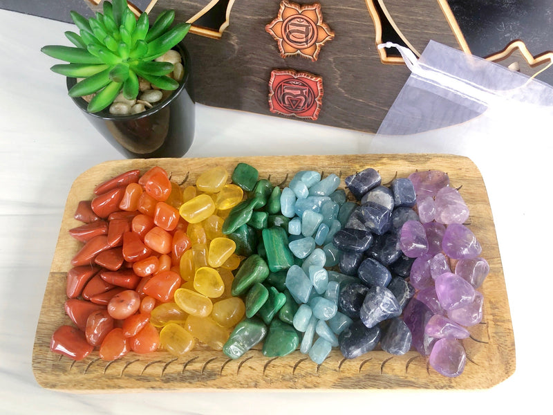 Tumbled Chakra Stones Crystal Kit with Pouch