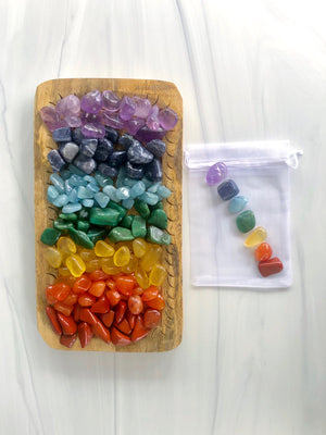 Tumbled Chakra Stones Crystal Kit with Pouch