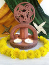 Brigit Triple Candle Holder Shrine Statue by Mickie Mueller