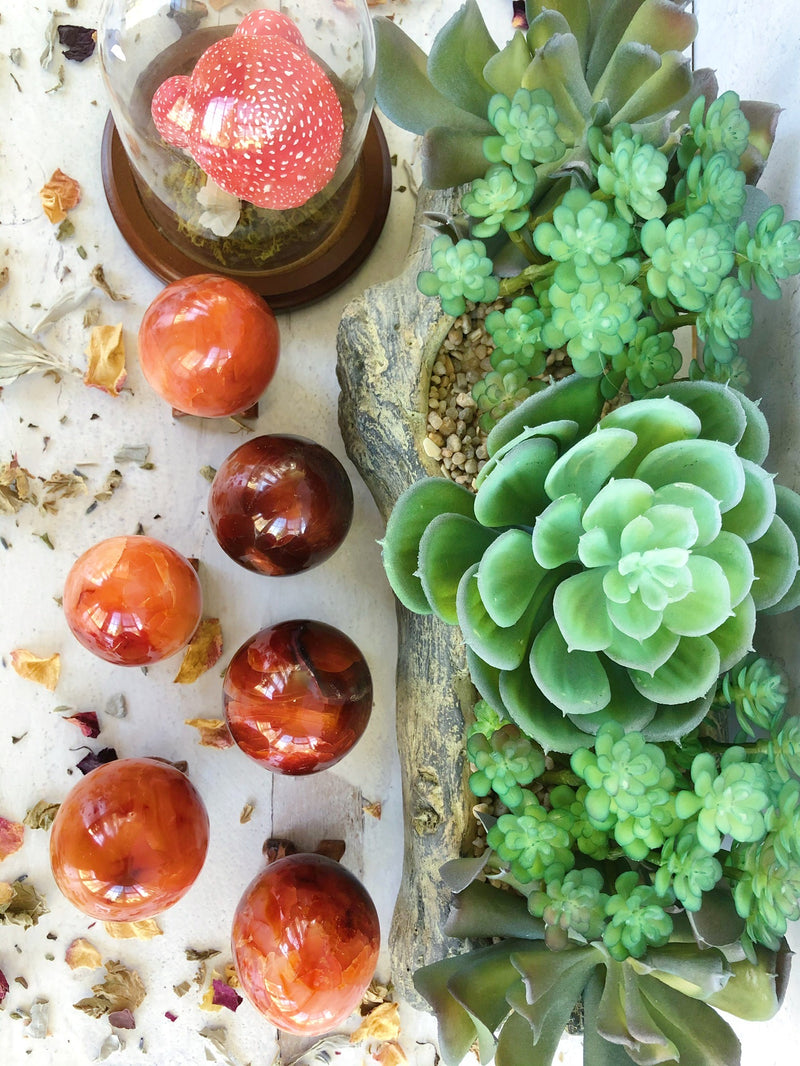 Carnelian Eggs for Creativity & Energy