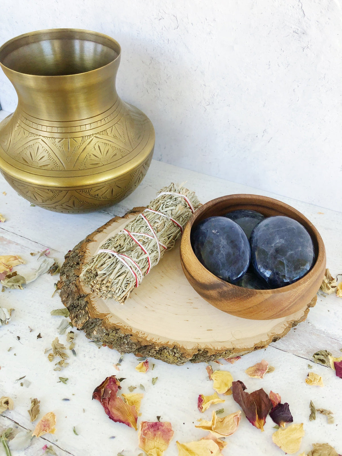 Iolite Palm Stones for Direction & Guidance