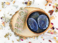 Iolite Palm Stones for Direction & Guidance