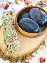 Iolite Palm Stones for Direction & Guidance
