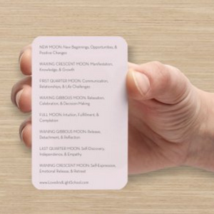 Moon Phase Wallet Cards