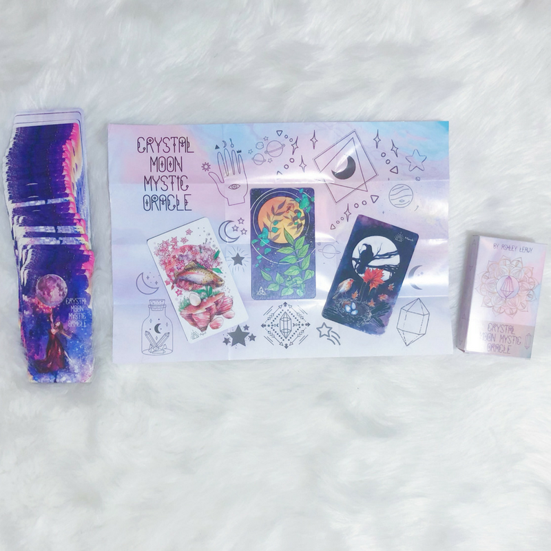Crystal Moon Mystic Oracle Cards by Ashley Leavy