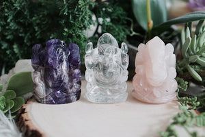 Ganesh Crystal Carvings