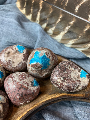 Tumbled Cavansite for Spiritual Direction