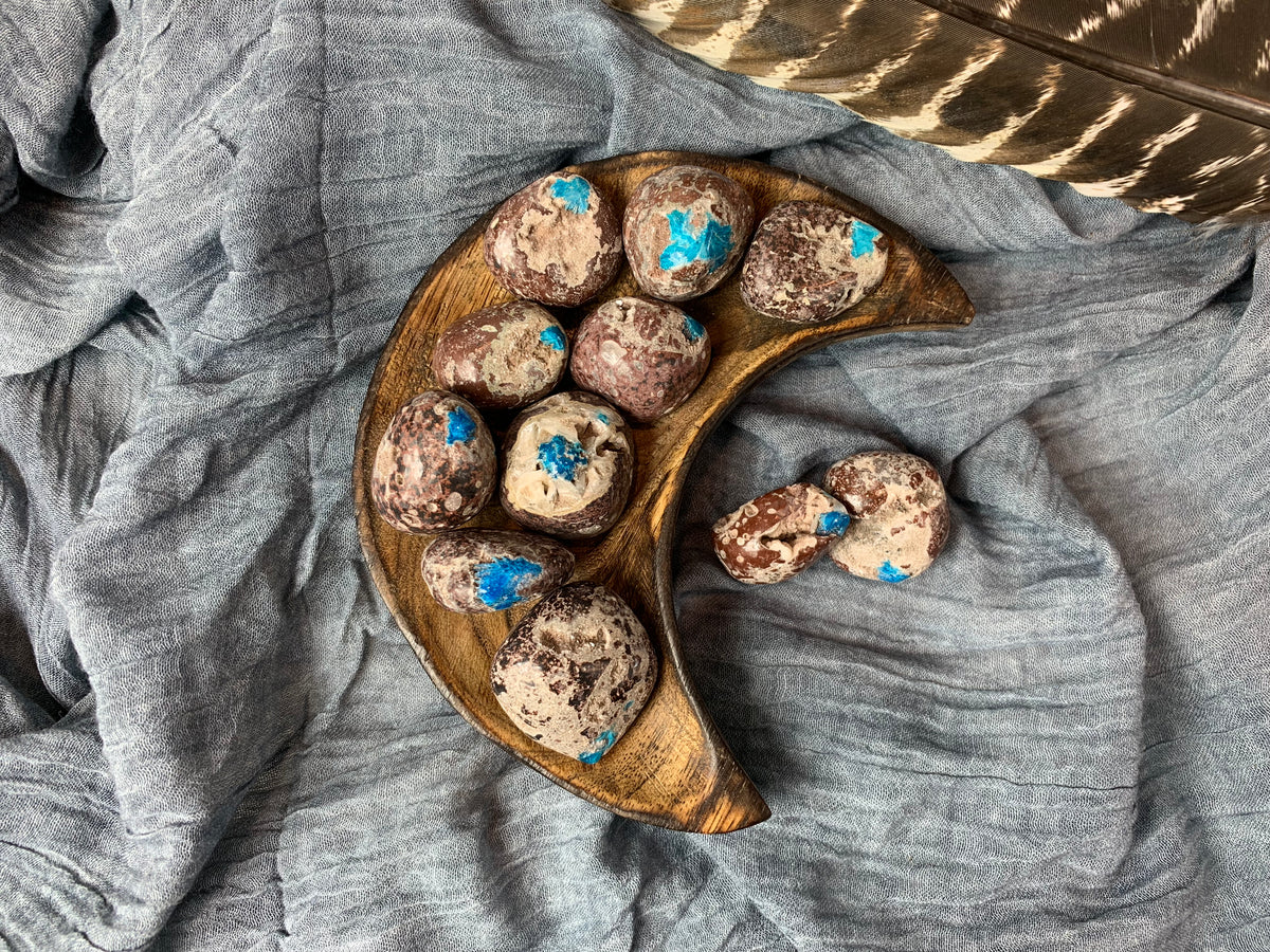 Tumbled Cavansite for Spiritual Direction