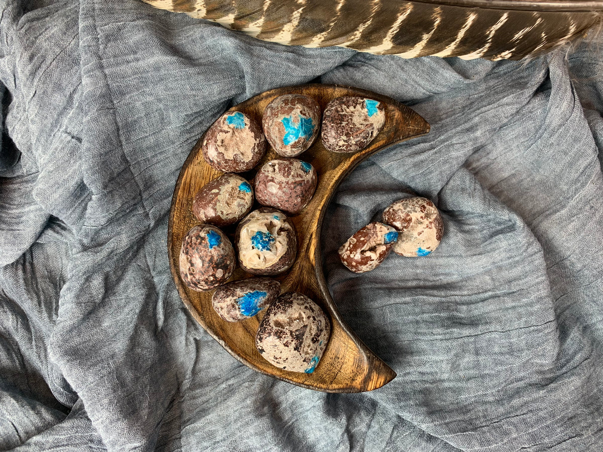 Tumbled Cavansite for Spiritual Direction