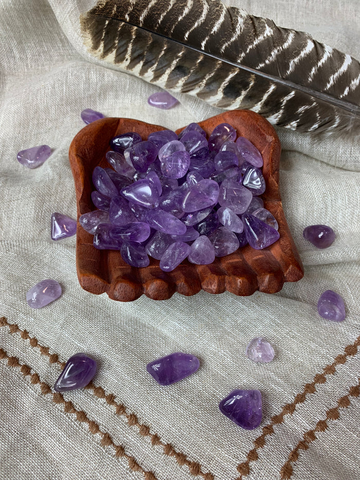Tumbled Light Amethyst for Protection & Healing