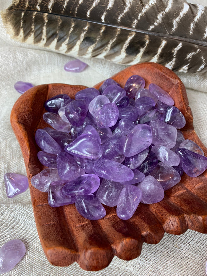 Tumbled Light Amethyst for Protection & Healing