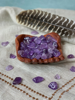 Tumbled Light Amethyst for Protection & Healing